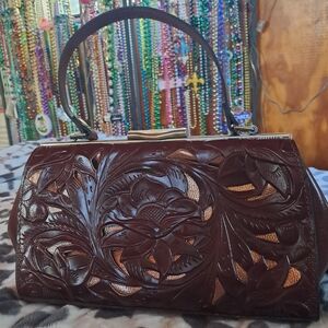 Patricia Nash Vintage Veg Tan Cut Out Bag